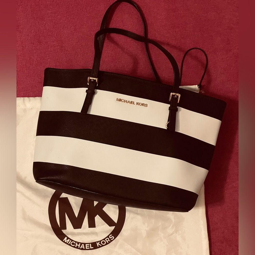 Michael Kors Striped Tote